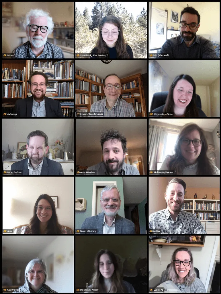 A successful virtual session: engaged faculty on a Zoom call.