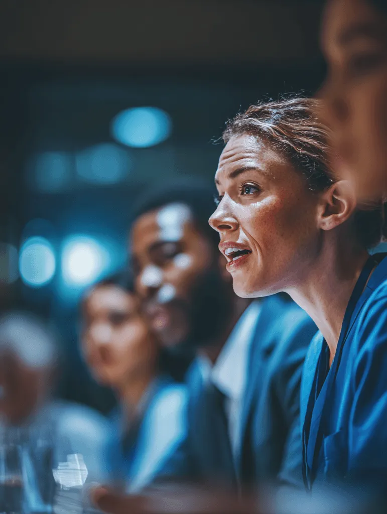 A consultant facilitates a focus group after direct observation.