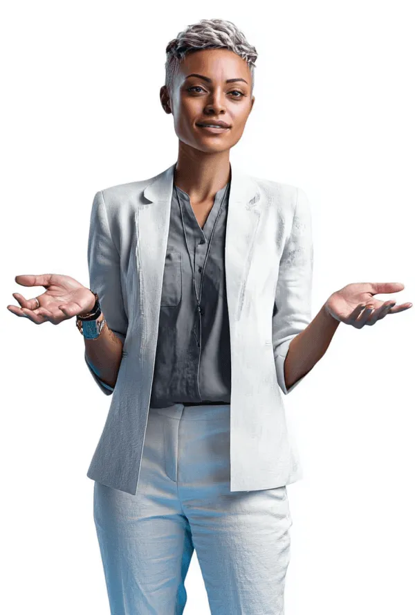 A training strategy expert explains the hybrid approach to a discovery call.